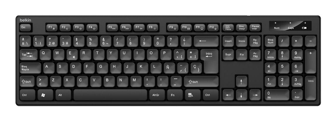EAN 745883913756 - Belkin BBZ010SP teclado Ratón incluido Hogar / Oficina RF inalámbrico QWERTY Español Negro imagen 5
