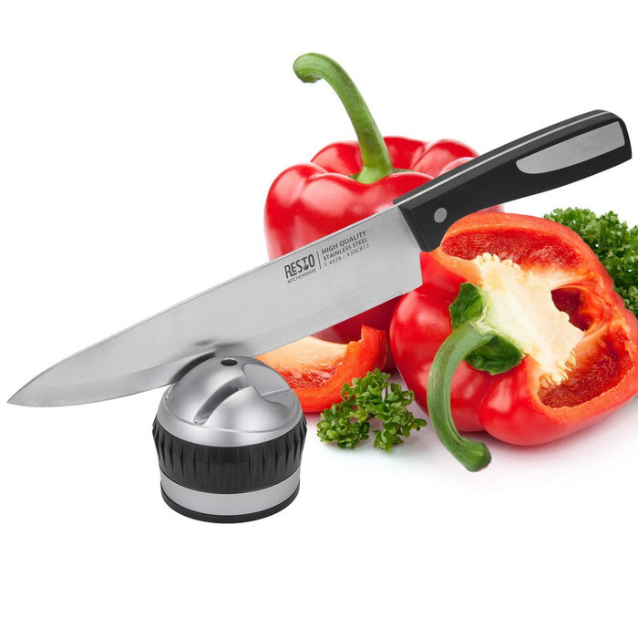 EAN 4260403577240 - Resto Kitchenware 95220 afilador de cuchillo Afilador de cuchillos de discos Negro, Plata imagen 9