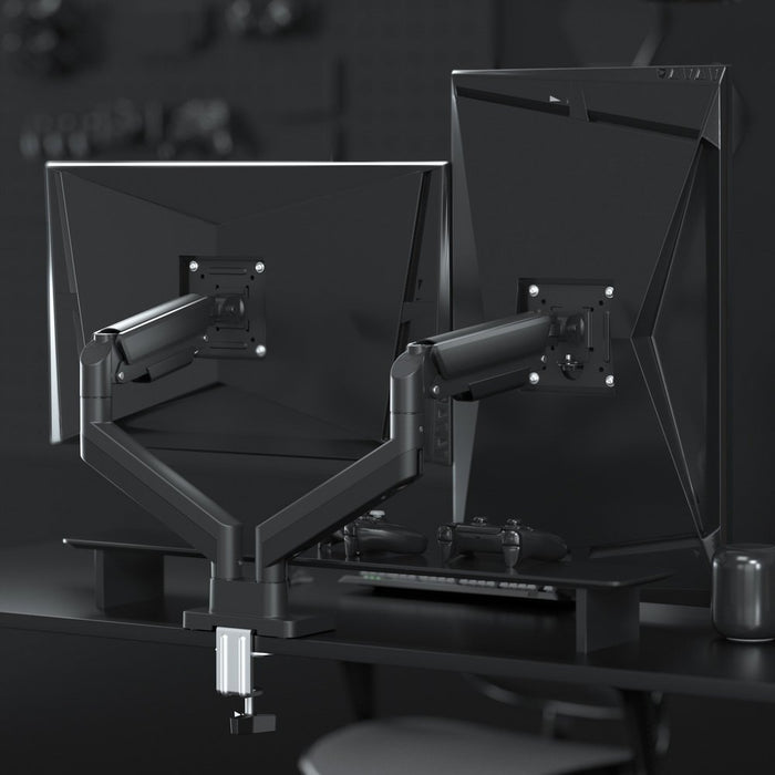 EAN 8716309135443 - Gembird MA-DA2-06 soporte para monitor 81,3 cm (32") Escritorio Negro imagen 6