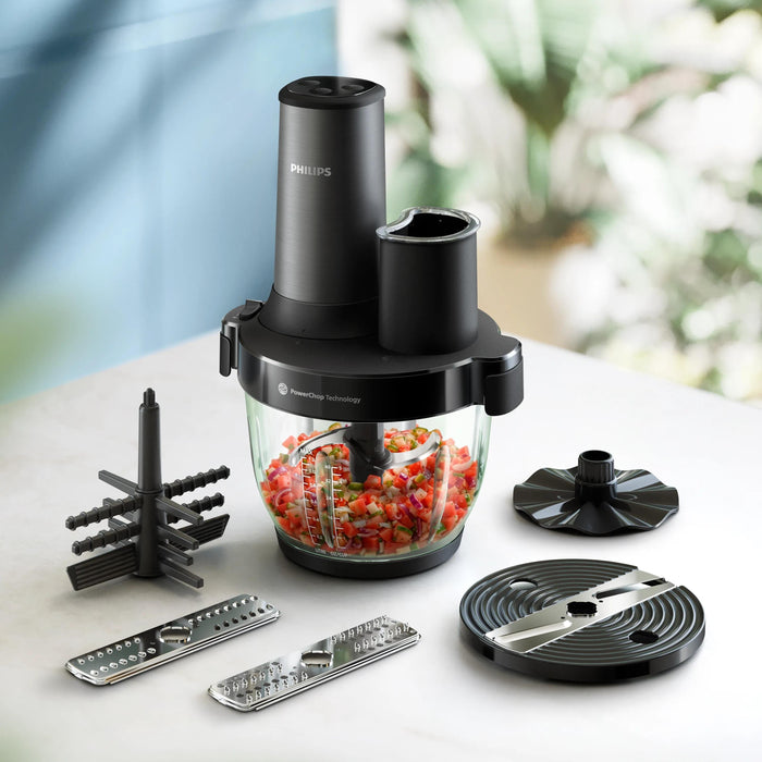 EAN 8720389066627 - Philips 5000 series HR1507/00 picadora eléctrica de alimentos 2 L 650 W Negro imagen 2