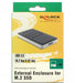 EAN 4043619425945 - DeLOCK 42594 caja para disco duro externo Caja externa para unidad de estado sólido (SSD) Negro, Plata M. imagen 5