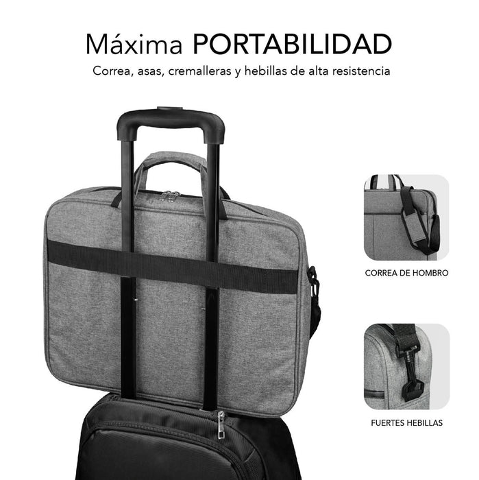 EAN 8436586741600 - SUBBLIM SUB-LB-3ELB010 maletines para portátil 39,6 cm (15.6") Maletín Toploader Gris imagen 3