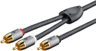 EAN 4040849653001 - Goobay 65300 cable de audio 2 m 2 x RCA RCA Negro, Plata imagen 1