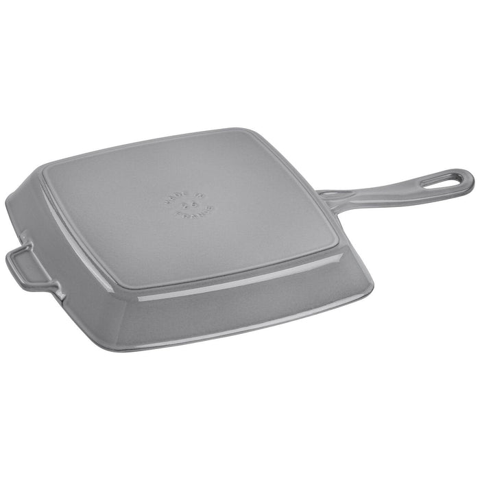 Staub Grillpfanne Induktion Quadratisch 26cm Graphit-Grau