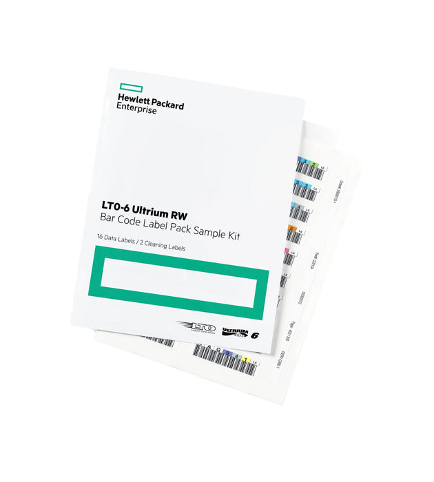 EAN 0887111627278 - HPE LTO-6 Ultrium RW Bar Code Label Pack etiqueta para sistemas de almacenaje Etiqueta autoadhesiva 110 p imagen 1