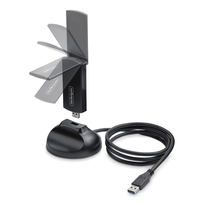 EAN 0065030906166 - StarTech.com AX54005A-USB-WIFI-6E adaptador y tarjeta de red WLAN 2402 Mbit/s imagen 2