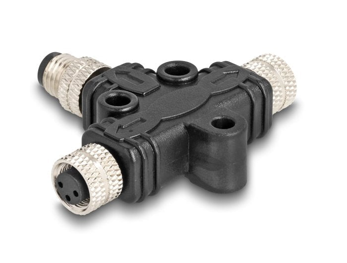 M8 T-Splitter A-Kodiert 3 Pin 1 X Stecker Zu 2 X Buchse Parallelschaltung