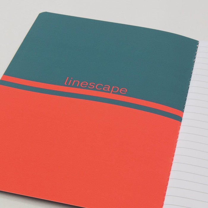 Sigel Notizhefte Linescape Ca. Din A5 Rayado Azul Medio Neon-Orange Softcover - Material De Oficina - A5