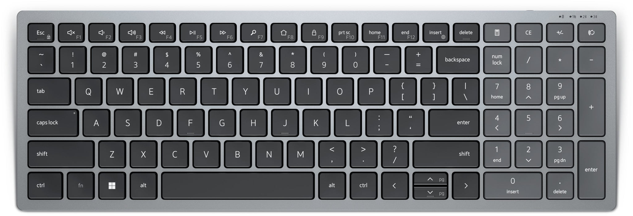 EAN 5397184718612 - DELL KB740 teclado Oficina RF Wireless + Bluetooth Gris, Negro imagen 1