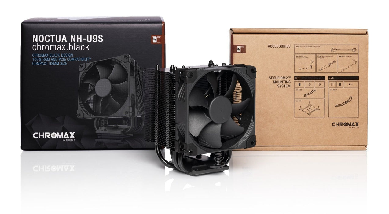 EAN 9010018000252 - Noctua NH-U9S chromax.black Procesador Enfriador 9,2 cm Negro, Cromo 1 pieza(s) imagen 4