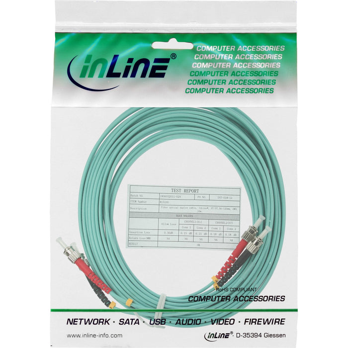 Cable Duplex De Fibra Óptica Inline St/St 50/125?M Om3 5m