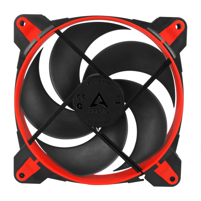 Arctic Ventilador Caja Bionix P140 Rojo Pwm 140mm (Acfan00127a) Arctic Bionix P140, Carcasa Del Ordenador, Enfriador, 14 Cm, 200 Rpm, 1950 Rpm, 0,45 Sonio