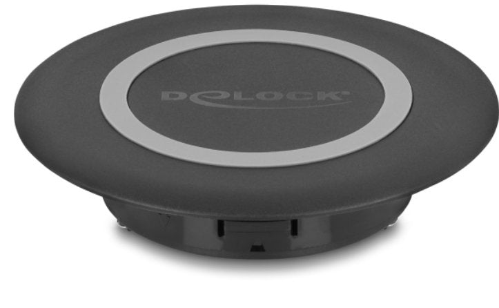Wireless Charger 15 W Für Tischeinbau Schwarz