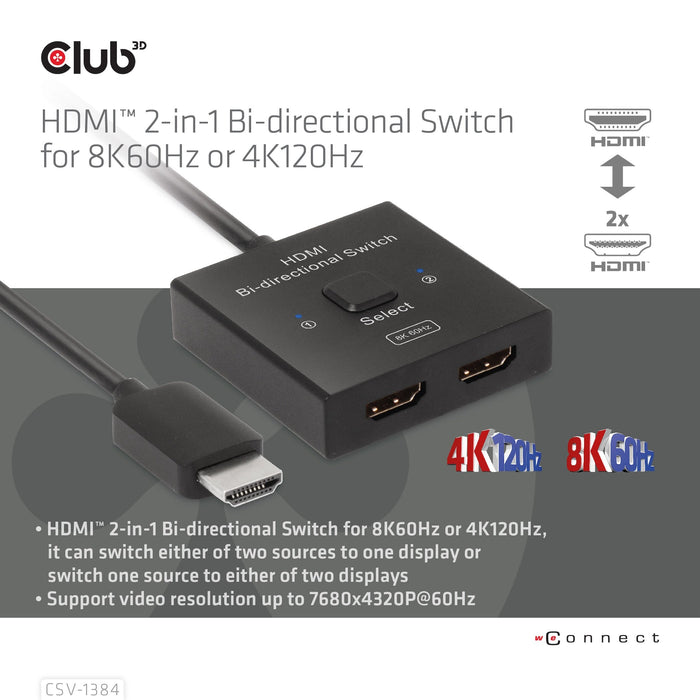 EAN 8719214472832 - CLUB3D CSV-1384 interruptor KVM Negro imagen 6