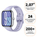 EAN 6941812784556 - Xiaomi Redmi Watch 5 5,26 cm (2.07") AMOLED 47.5 mm Digital 432 x 514 Pixeles Pantalla táctil Púrpura imagen 2