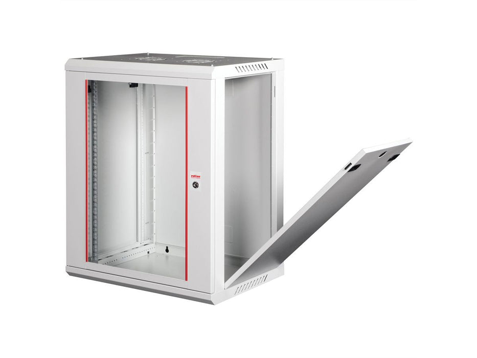 Roline 19-Zoll Wandgehuse Basic Plus 15he, 600x450 Bxt Grau