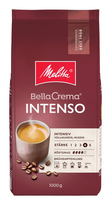 Melitta Bellacrema Intenso Espressobohnen, Arabicabohnen Kräftig, 1 Kg
