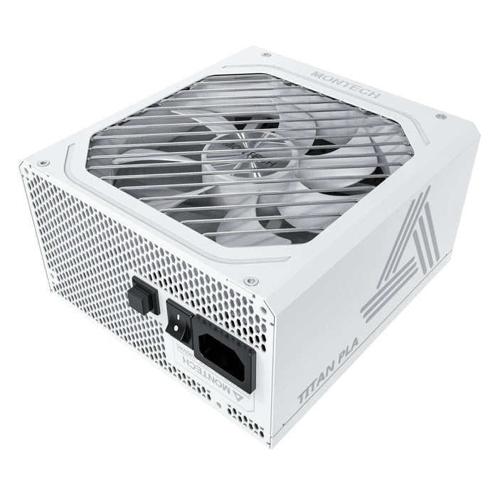 Montech Titan Pla 750w - 80 Plus & Cybenetics Platinum, Modular, Pcie 5.1 - 750 Watt, Weiss