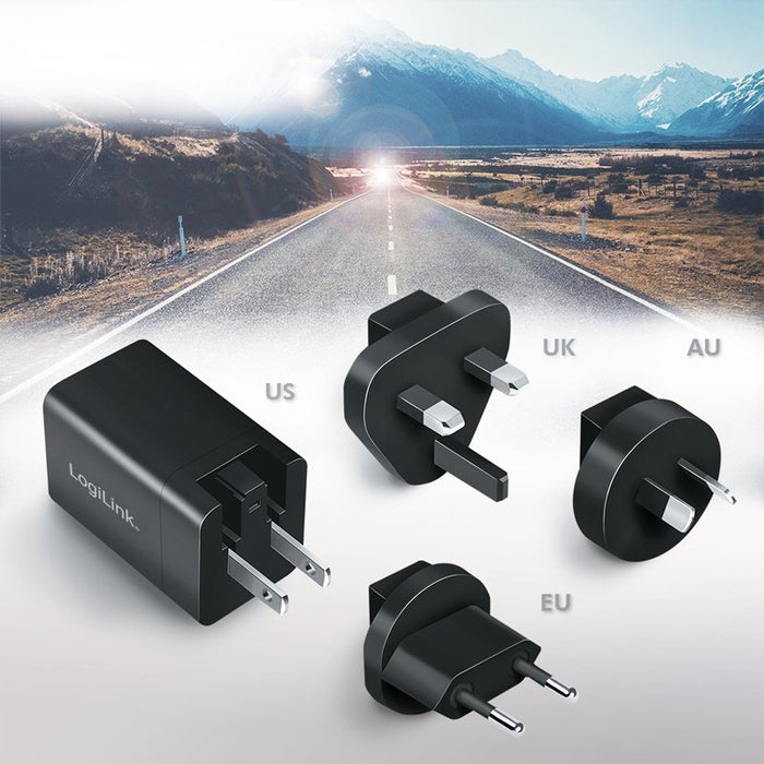 EAN 4052792069709 - LogiLink PA0301 cargador de dispositivo móvil Universal Negro Corriente alterna Carga rápida Interior imagen 7