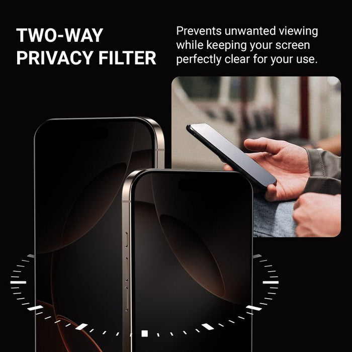 Templado Cristal Prywatyzujace Privacy 3d Armour Glass Para Iphone 18 Pro Max