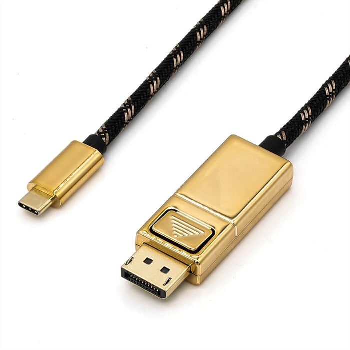 Roline Gold Usb Typ C - Displayport Adaptercable, V1.2, St St, 2 M