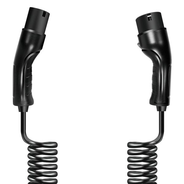 Logilink Elektroauto Cable De Carga Electric Car Charging Cable Tipo 2 Spiral 22kw 3p 32a 5m Negro + Bolsa