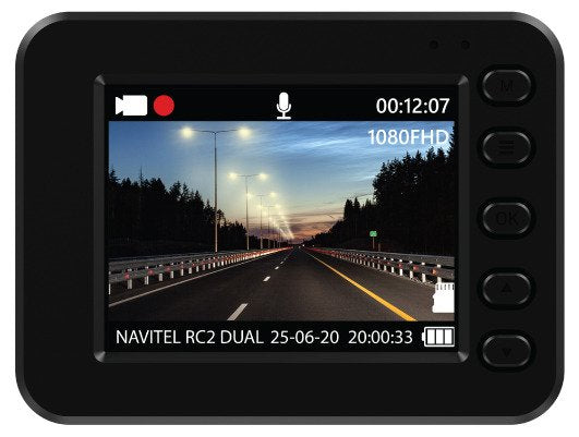Cámara De Salpicadero Navitel R?2 Dual  Full Hd Encendedor De Cigarrillos, Batería Negro