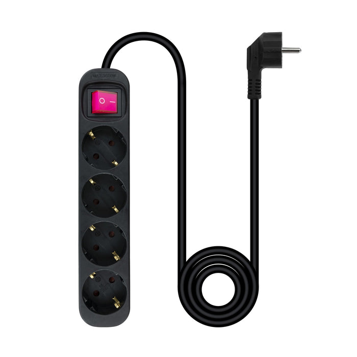 EAN 8433281010178 - Nanocable 10.37.0004-BK base múltiple 1,4 m 4 salidas AC Interior Negro imagen 3