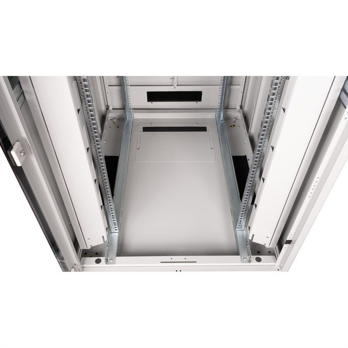 Roline 19-Zoll Netzwerkschrank Pro 42 He, 800x1000 Bxt Glastr Grau