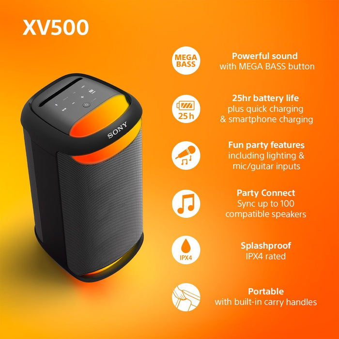 EAN 4548736145481 - Sony XV500 Altavoz para fiestas Negro imagen 6