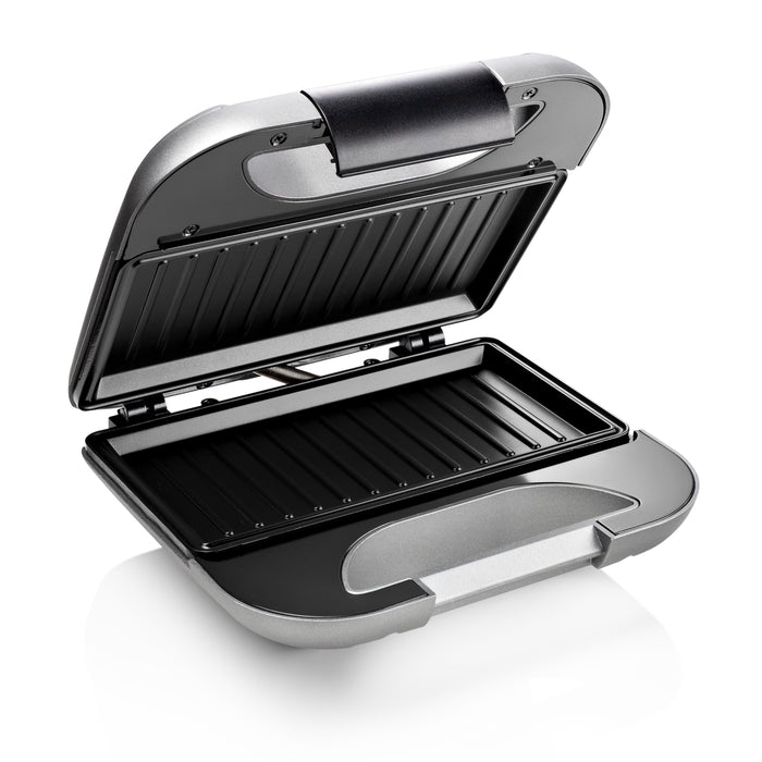 EAN 8713016082497 - Princess 127003 sandwichera 750 W Negro, Plata imagen 3