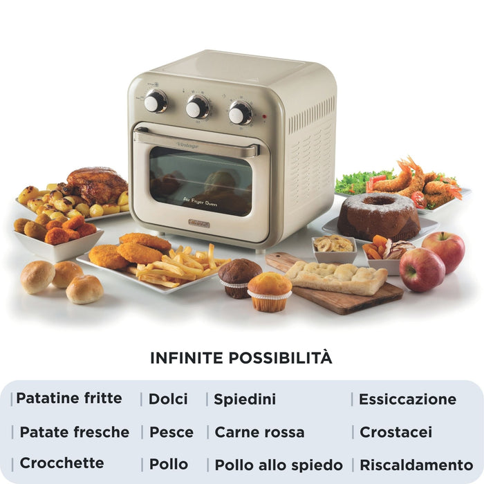 EAN 8003705122437 - Ariete 4632/03 Sencillo 16 L Independiente 1400 W Freidora de aire caliente Beige imagen 3