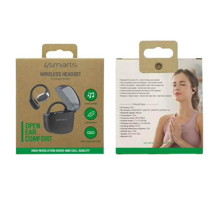 EAN 4252011908592 - 4smarts SkyBuds Sport Auriculares True Wireless Stereo (TWS) gancho de oreja Llamadas/Música/Deporte/Uso  imagen 3