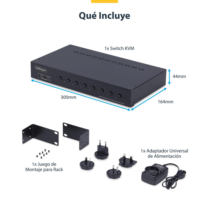 EAN 0065030907231 - StarTech.com R8AH202-KVM-SWITCH interruptor KVM Montaje en rack Negro imagen 8