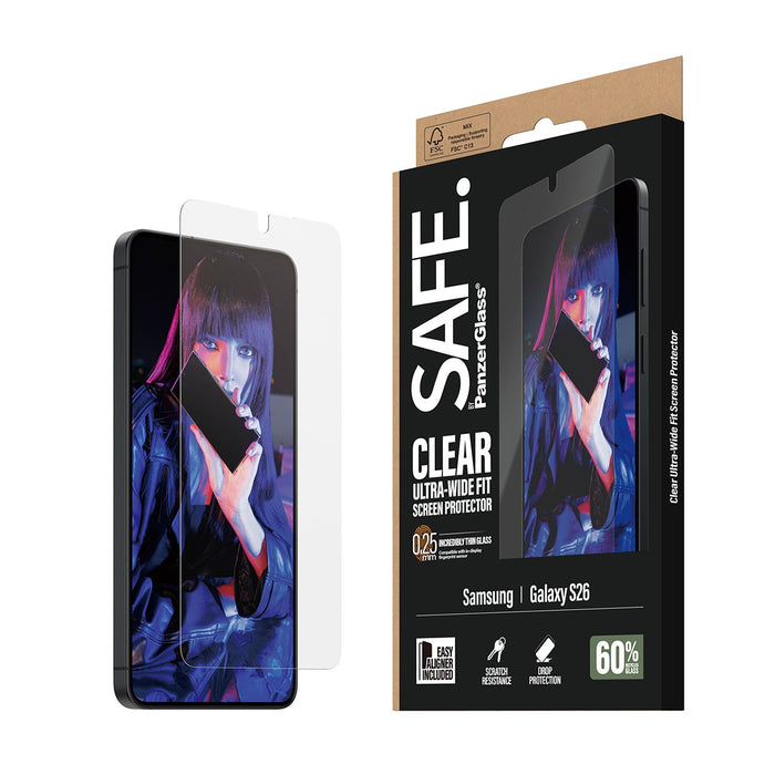 EAN 5715685033940 - PanzerGlass SAFE. by ® Screen Protector Samsung Galaxy S26 | Ultra-Wide Fit w. EasyAligner Protector de p imagen 6