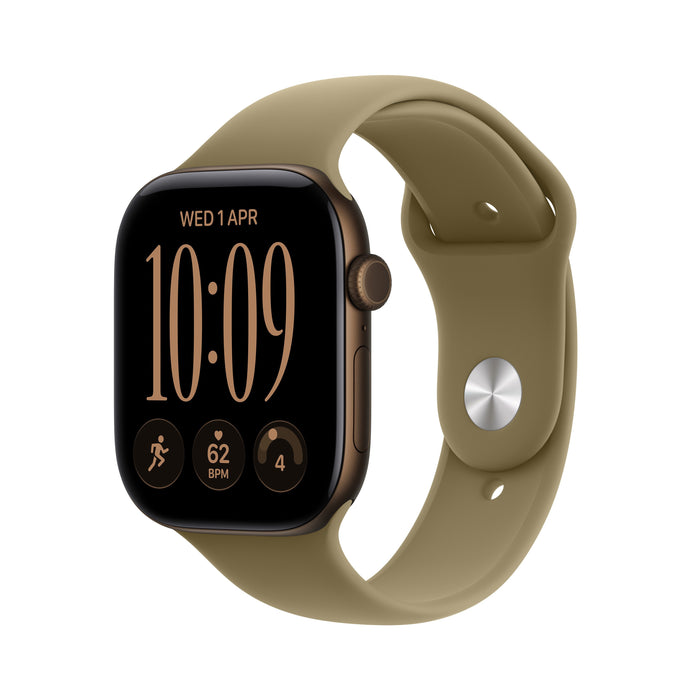 Apple Watch Series 12 (Bronce, Aluminium, 46 Mm, Correa Deportiva Oliv M/L) Mjeu4zr/A