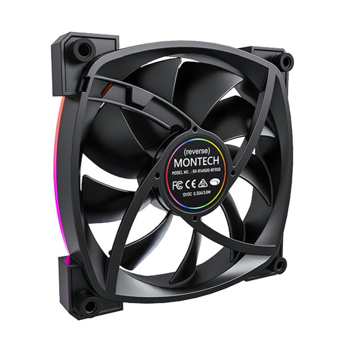 EAN 4710562741285 - Montech RX140 PWM Carcasa del ordenador Ventilador 14 cm Negro 1 pieza(s) imagen 4