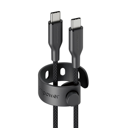EAN 5715685027635 - PanzerGlass empower™ by ® Racing 60W USB-C to USB-C Cable | USB 2.0 | 2M | Space Black cable USB Negro imagen 2
