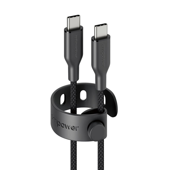 EAN 5715685027635 - PanzerGlass empower™ by ® Racing 60W USB-C to USB-C Cable | USB 2.0 | 2M | Space Black cable USB Negro imagen 2