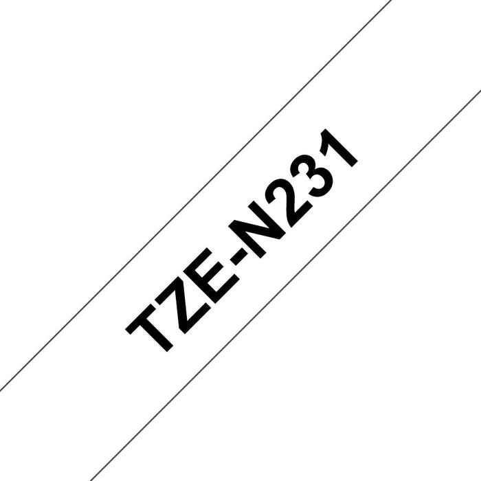 EAN 4977766691833 - Brother TZE-N231 cinta para impresora de etiquetas Negro sobre blanco TZ imagen 1