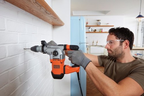 EAN 5035048730515 - Black & Decker BEHS03K 900 RPM SDS Plus Negro, Naranja imagen 4