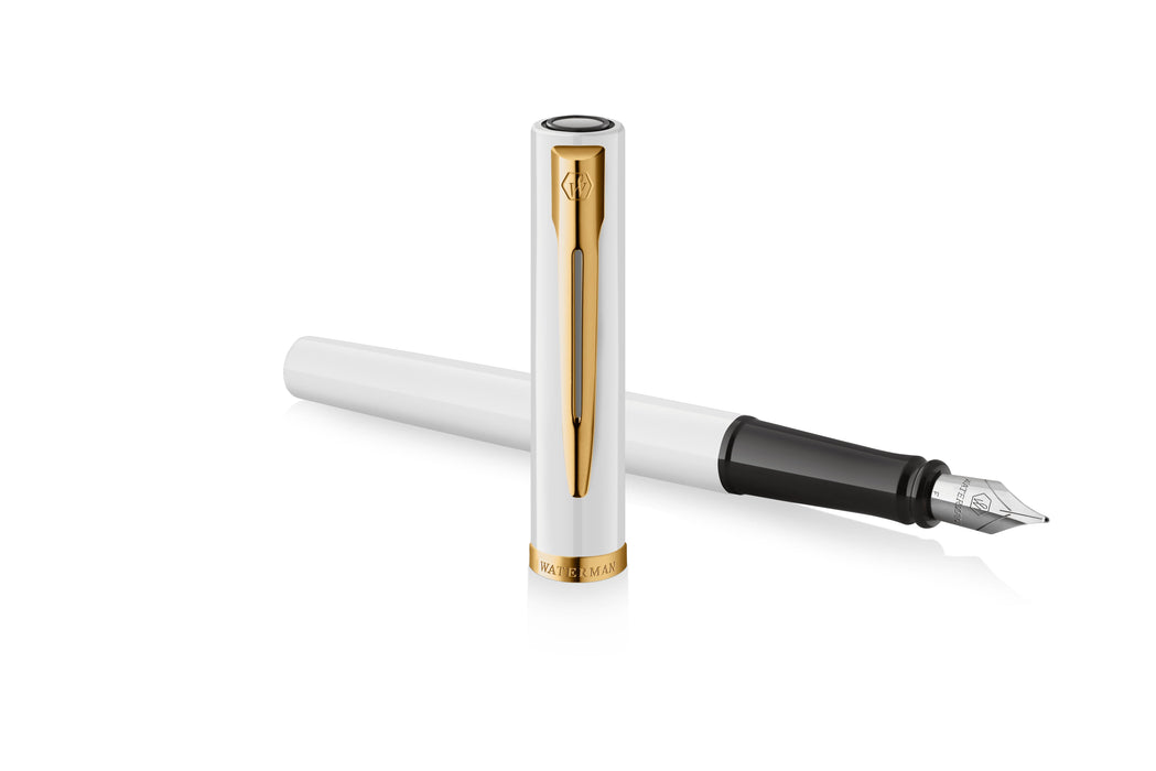 Waterman Füllfederhalter Impression Blancoer Lack Ct M Azul Caja De Regalo