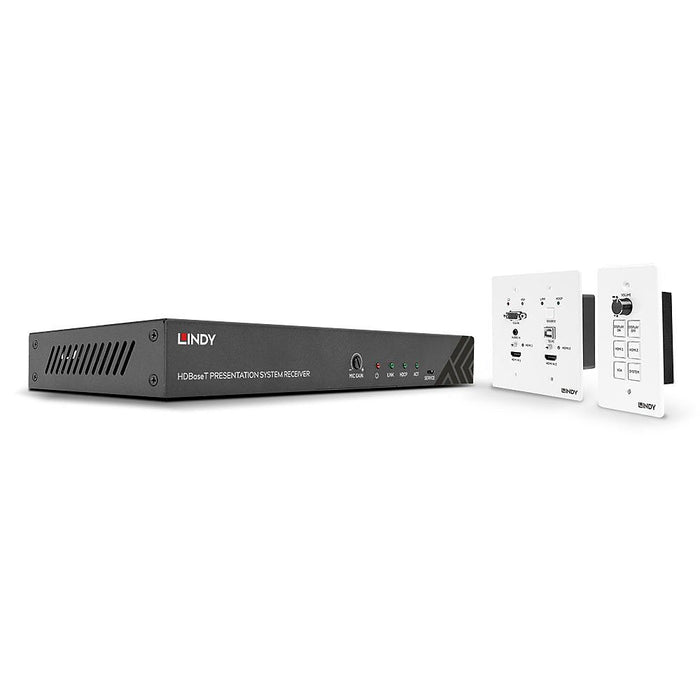 Lindy 38288 Extensor Audio/Video Transmisor Y Receptor De Señales Av Negro, Blanco