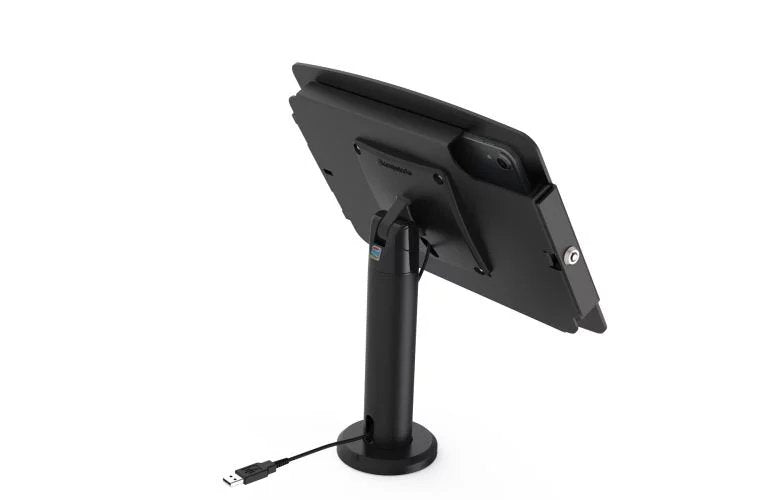Compulocks Ipad Mini 8.3" Space Enclosure Tilting Stand 8" Base Para Pc Tablet Carcasa De Kiosco Basculante Bloqueable Aluminio De Alta Calidad Negro Tamaño De Pantalla: 8.3" De Suelo Para Apple Ipad Mini (6ª Generación)