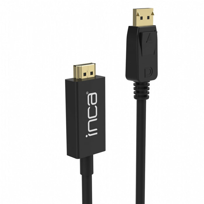 EAN 8697980470026 - Inca IDPH-18T adaptador de cable de vídeo 1,8 m DisplayPort HDMI tipo A (Estándar) Negro imagen 1