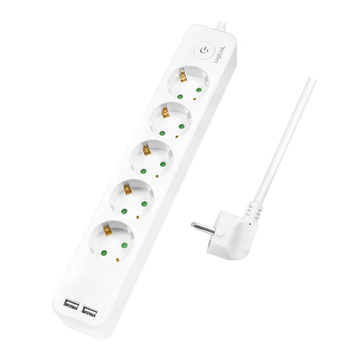 EAN 4052792057812 - LogiLink LPS249U base múltiple 1,5 m 5 salidas AC Interior Blanco imagen 1