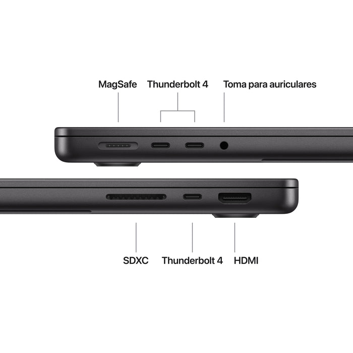 EAN 0195950489170 - Apple MacBook Pro Apple M M5 Portátil 36,1 cm (14.2") 16 GB 512 GB SSD Wi-Fi 6E (802.11ax) macOS Tahoe Ne imagen 7