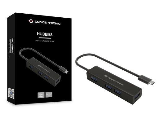 EAN 4015867225554 - Conceptronic HUBBIES07B hub de interfaz USB 3.2 Gen 1 (3.1 Gen 1) Type-C 5000 Mbit/s Negro imagen 2