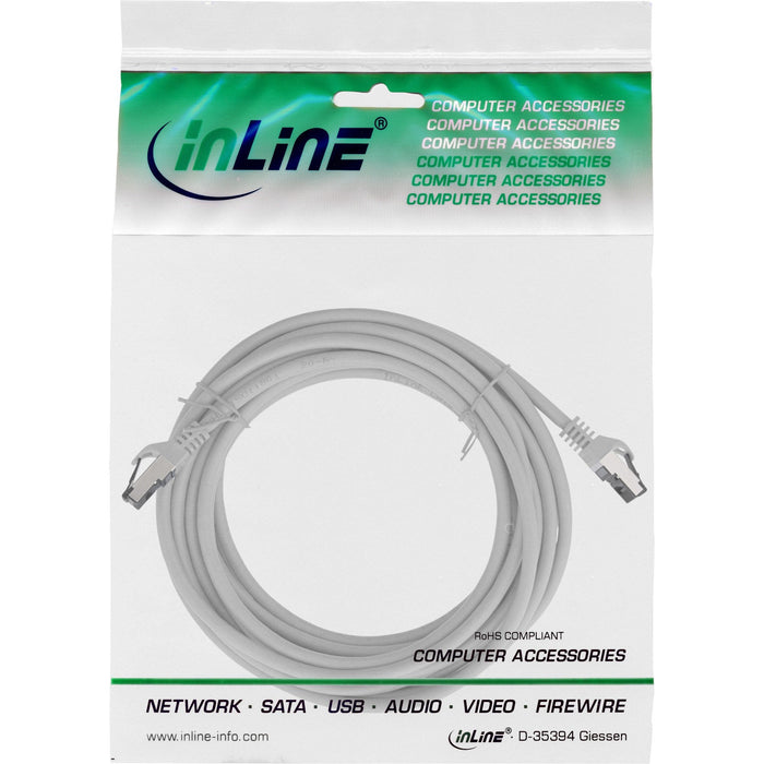 Inline® Patch Cable, S/Ftp (Pimf), Cat.8.1, 2000mhz, Halogen-Free, Gris, 10m
