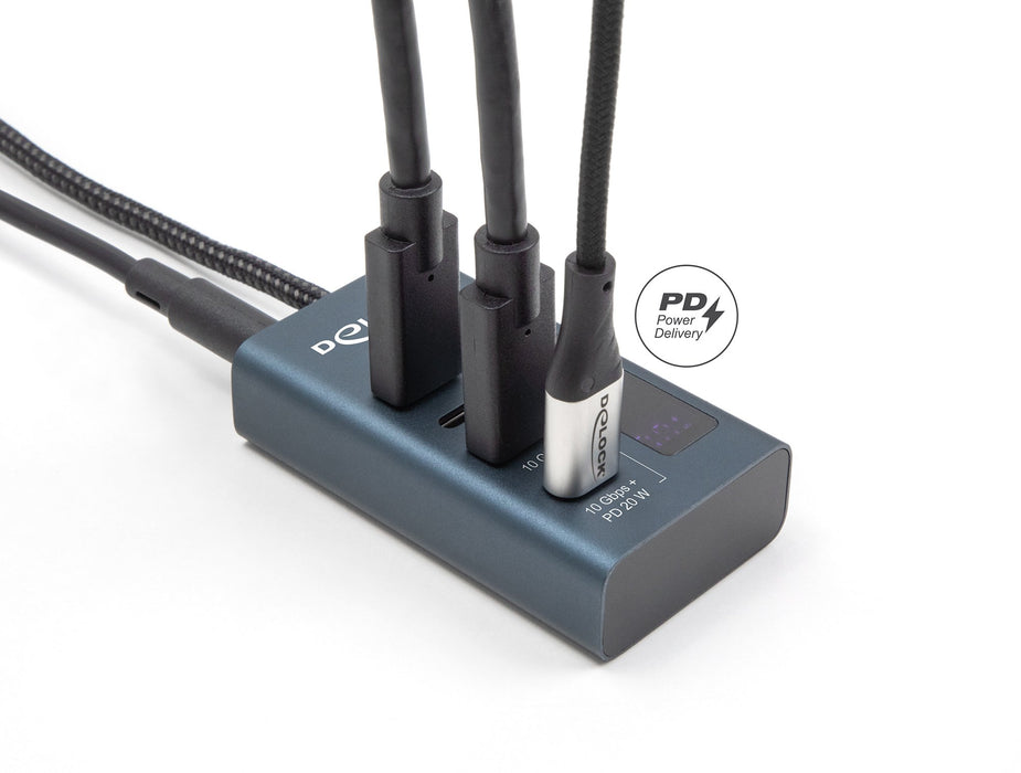 EAN 4043619641895 - DeLOCK 64189 hub de interfaz USB 3.2 Gen 1 (3.1 Gen 1) Type-C 10000 Mbit/s Azul imagen 3